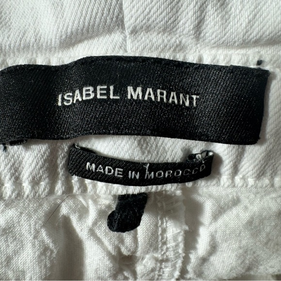 Isabel Marant Stretchy White High Waisted Napos Skinny Jeans Pants Size 38 - Picture 14 of 16